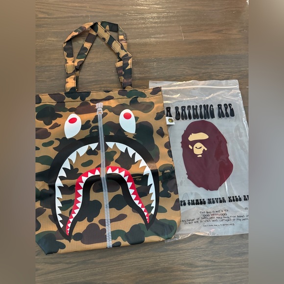 Bape Handbags - A bathing ape Bape Tote Bag small size